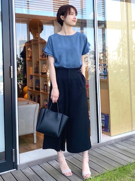 index スタッフさん（レディース・158cm）の夏コーディネート