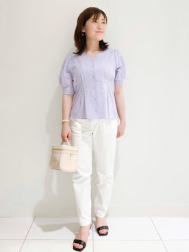 index スタッフさん（レディース・158cm）の春コーディネート