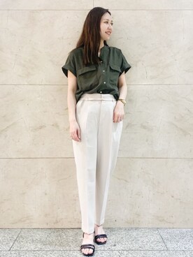 index スタッフさん（レディース・158cm）の夏コーディネート