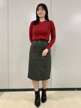 index スタッフさん（レディース・163cm）の秋コーディネート