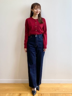 index スタッフさん（レディース・158cm）の秋コーディネート