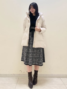 「index（インデックス）のアイテム（ジャケット/アウター）」を使った、index スタッフさん（レディース・163cm）の冬コーディネート