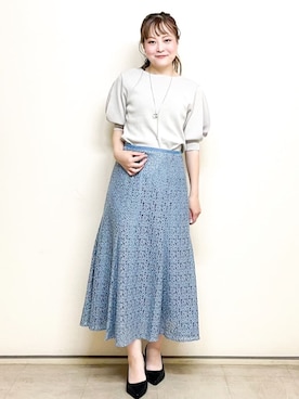 index スタッフさん（レディース・156cm）の夏コーディネート