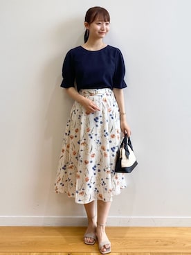 index スタッフさん（レディース・158cm）の夏コーディネート