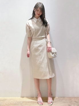 index スタッフさん（レディース・158cm）の春コーディネート