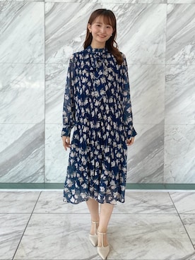 「インデックス」｜「アイテム（ワンピース/ドレス）」を使った、index スタッフさん（レディース・158cm）の秋コーディネート