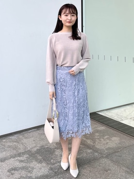 index スタッフさん（レディース・158cm）の春コーディネート