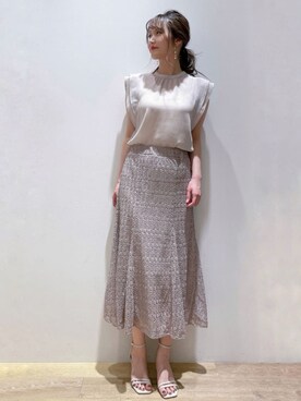 index スタッフさん（レディース・158cm）の夏コーディネート