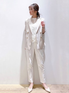 index スタッフさん（レディース・158cm）の春コーディネート