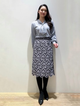 index スタッフさん（レディース・160cm）の冬コーディネート