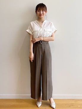 index スタッフさん（レディース・158cm）の春コーディネート