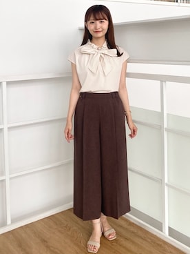 index スタッフさん（レディース・158cm）の夏コーディネート