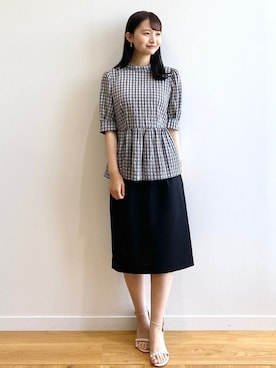 index スタッフさん（レディース・158cm）の春コーディネート