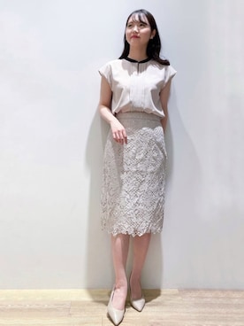 index スタッフさん（レディース・160cm）の夏コーディネート