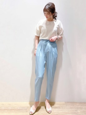 index スタッフさん（レディース・158cm）の春コーディネート