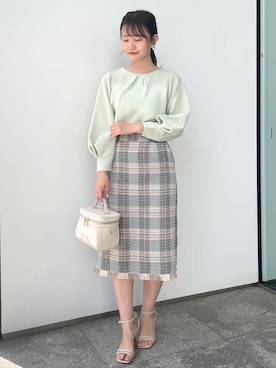 index スタッフさん（レディース・158cm）の春コーディネート