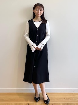 index スタッフさん（レディース・158cm）の春コーディネート