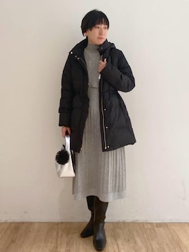 「index（インデックス）のアイテム（ジャケット/アウター）」を使った、index スタッフさん（レディース・162cm）の冬コーディネート