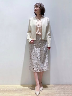 「index（インデックス）のアイテム（ブルゾン）」を使った、index スタッフさん（レディース・160cm）の春コーディネート