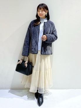 index スタッフさん（レディース・147cm）の冬コーディネート