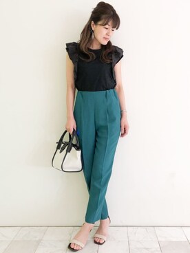 index スタッフさん（レディース・158cm）の夏コーディネート