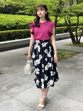 index スタッフさん（レディース・158cm）の春コーディネート