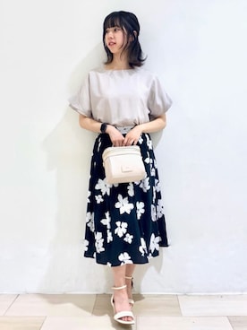 index スタッフさん（レディース・158cm）の夏コーディネート