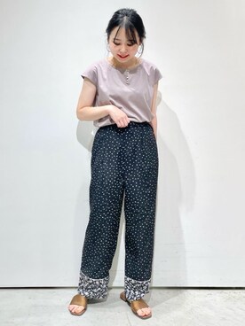 index スタッフさん（レディース・158cm）の夏コーディネート