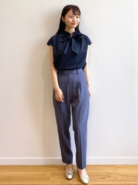 index スタッフさん（レディース・158cm）の春コーディネート