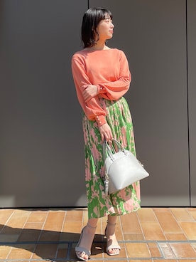 index スタッフさん（レディース・158cm）の春コーディネート