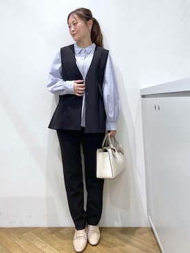 「index（インデックス）のアイテム」を使った、index スタッフさん（レディース・156cm）の秋コーディネート