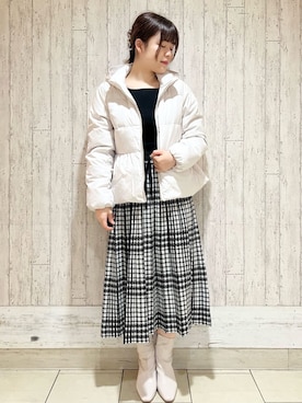 「index（インデックス）のアイテム（ジャケット/アウター）」を使った、index スタッフさん（レディース・160cm）の秋コーディネート