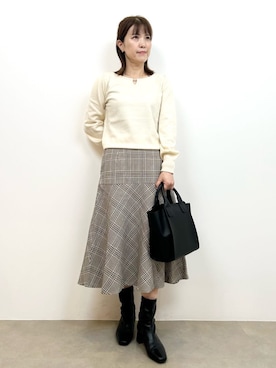 index スタッフさん(レディース・154cm)の秋コーディネート
