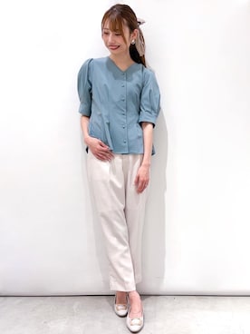 index スタッフさん（レディース・158cm）の春コーディネート