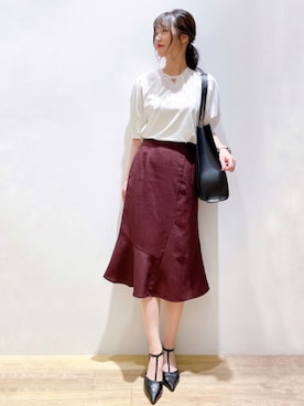 index スタッフさん（レディース・158cm）の夏コーディネート