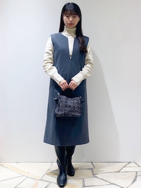 「index」｜index スタッフさん（レディース・154cm）の冬コーディネート