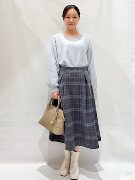 「index」｜index スタッフさん（レディース・153cm）の秋コーディネート