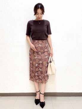 index スタッフさん（レディース・160cm）の夏コーディネート