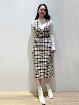 index スタッフさん（レディース・160cm）の冬コーディネート