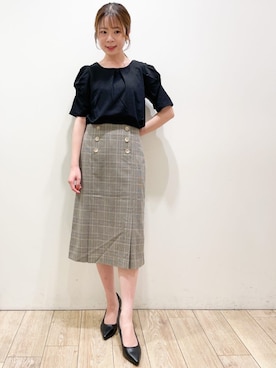 index スタッフさん（レディース・158cm）の秋コーディネート