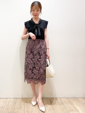 index スタッフさん（レディース・158cm）の夏コーディネート