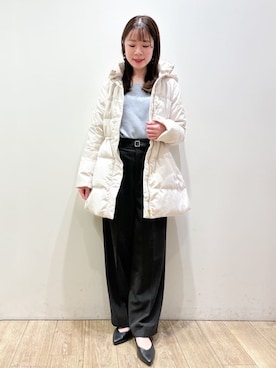 「index（インデックス）のアイテム（ジャケット/アウター）」を使った、index スタッフさん（レディース・157cm）の冬コーディネート