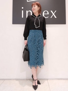 「index」｜index スタッフさん（レディース・162cm）の秋コーディネート