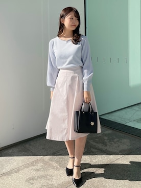 index スタッフさん（レディース・158cm）の春コーディネート