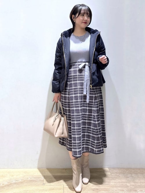 セール】KAWADAダウンペプラムショートコート【撥水/洗濯機OK/静電気