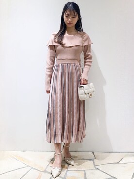 index スタッフさん(レディース・154cm)の春コーディネート