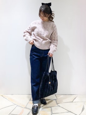 index スタッフさん(レディース・154cm)の秋コーディネート