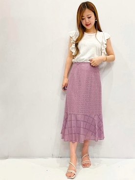 index スタッフさん（レディース・158cm）の夏コーディネート