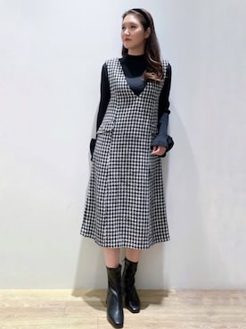 index スタッフさん(レディース・160cm)の秋コーディネート