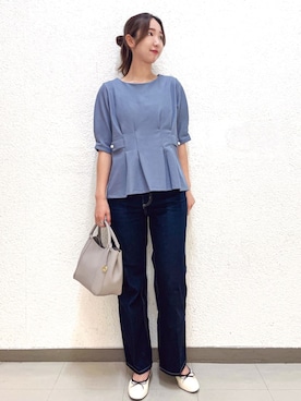 index スタッフさん（レディース・160cm）の夏コーディネート